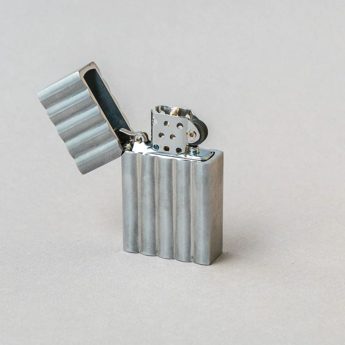 Fluted Chrome Lighter